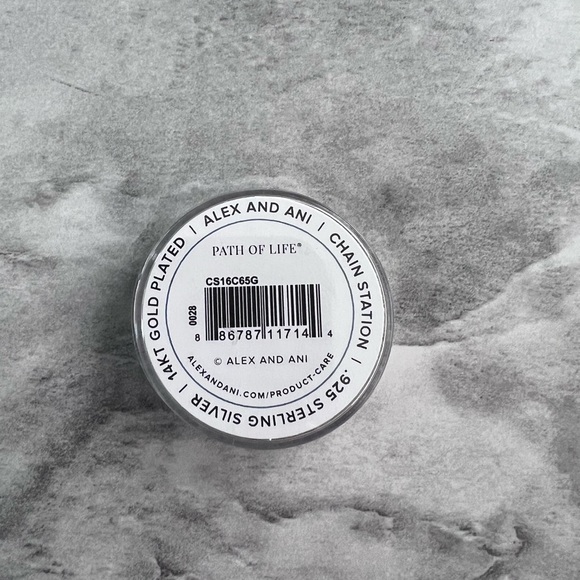 NEW Alex and Ani Gold Path of Life Pendant Chain Station 925 Silver NIB - Picture 2 of 2